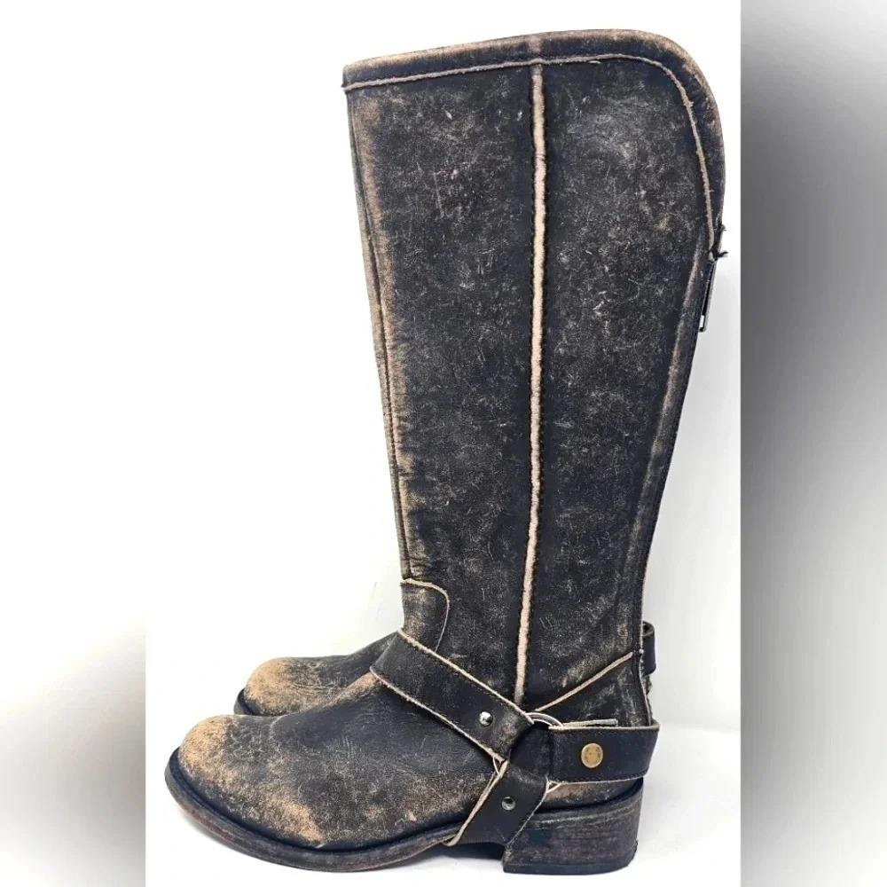 Circle G By Corral P5099 WMNS Distressed Leather Harness Riding Boots Size 5.5